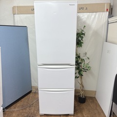 I343 🌈 ジモティー限定価格！ エコナビ搭載♪ Panasonic 冷蔵庫 (365L) ⭐ 動作確認済 ⭐ クリーニング済の画像