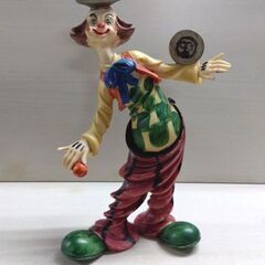 アンティーク調 ピエロ フィギュア 4体セット 高さ20.2～23cm レトロ 置物 オブジェ インテリア小物 コレクション 札幌市中央区 南12条店の画像