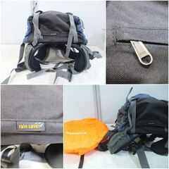 HAWK GEAR　レインカバー付　防水バックパック　リュックサック　バランス型ザック　コンパクト　ホークギア　の画像