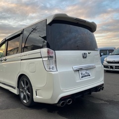 総額29.8万円 ホンダ ステップワゴン スパーダZ 車検2年 左右パワスラ VSA ECON 社外マフラー♪ 車高調♪の画像