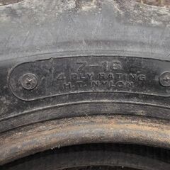 トラクター前輪タイヤ１本です。７－16　４プライの画像