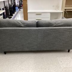 ニトリ 2人掛けソファー グレー ヘッドレスト付 ファブリックの画像