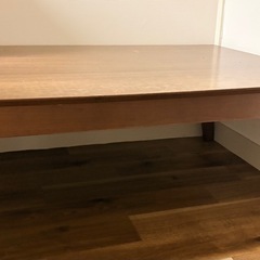 木製ローテーブル／ブラウン／状態良好（引き取り限定）の画像