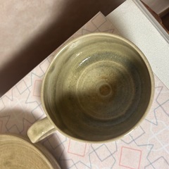 【美品】茶器セット　虫明焼　茶碗　湯呑み 茶器 和陶器 カップ ソーサーの画像