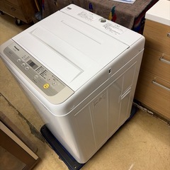 2019年製 Panasonic 全自動洗濯機 5kg 配達設置対応・一ヶ月保証 シャンパン NA-F50B12 パナソニック の画像
