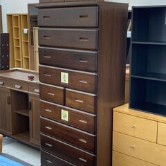 ★リユースのサカイ千葉中央店★  タンス 茶系 H175×D40×W80 クリーニング済み TC5869の画像