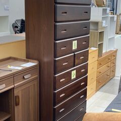 ★リユースのサカイ千葉中央店★  タンス 茶系 H175×D40×W80 クリーニング済み TC5869の画像