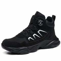 新品未使用品✨26.5cm 軽量スチールトゥ 安全靴／ワークシューズ 黒 防水・滑り止め付き　定価¥6,998の画像