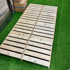 直接または近隣配送限定/ニトリNスリーププレミアムとシングルすのこベッドフレームセットの画像