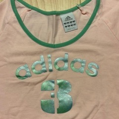 adidas ピンク Tシャツ 半袖 リンガーTシャツの画像