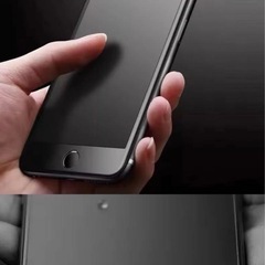 アンチグレアガラスフィルム　割れにくい　飛散防止　サラサラ　【未使用品】　iPhone用の画像