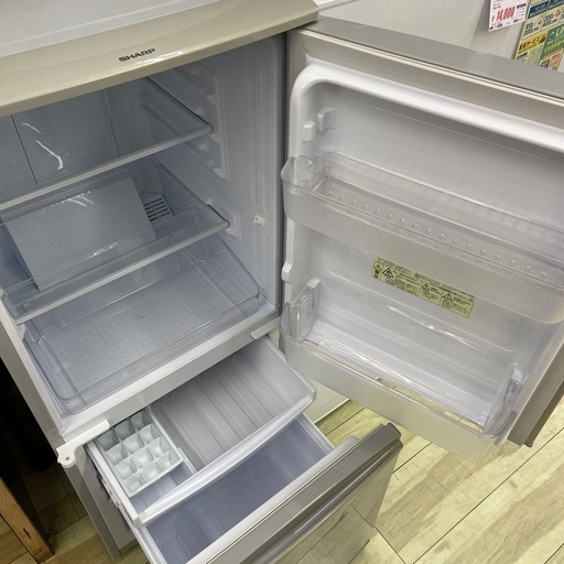 SHARP 137L 冷凍冷蔵庫【リサイクルフカツ岡崎倉庫店】251219YS-11