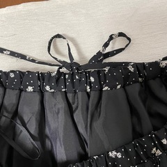 Honeys ロングスカート　L 黒　ウエストゴムの画像