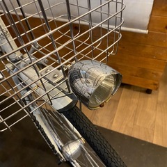 【砲弾型LEDオートライト】27インチ　シングルギア　自転車　白の画像