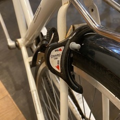 【砲弾型LEDオートライト】27インチ　シングルギア　自転車　白の画像