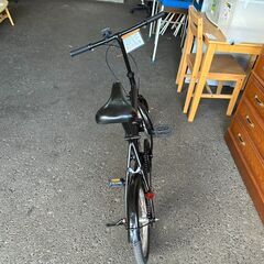 【リサイクルショップどりーむ荒田店】No.606 自転車 黒 ブレーキワイヤー交換済み の画像