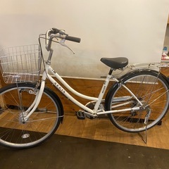 【LEDオートライト】6段変速自転車　26インチの画像