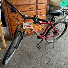 【リサイクルショップどりーむ荒田店】No.601 マウンテンバイク ベル〇 26インチ 赤の画像
