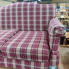 【愛品倶楽部柏店】AUNT STELLA アントステラ カントリー調2人掛けソファ 幅130cm バーガンディカラーの画像