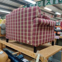 【愛品倶楽部柏店】AUNT STELLA アントステラ カントリー調2人掛けソファ 幅130cm バーガンディカラーの画像