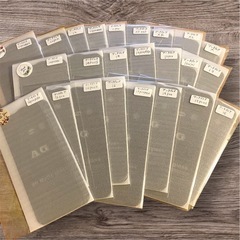 アンチグレアガラスフィルム　割れにくい　飛散防止　サラサラ　【未使用品】　iPhone用の画像