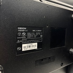ORION 24インチ 液晶テレビ 22年製 リモコン欠品の画像