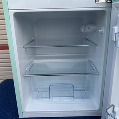 レトロ調 2ドア冷蔵庫 Grand-Line 　ミントグリーン  2018年製の画像