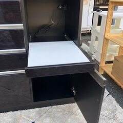 レンジボード 食器棚 120×50×200【送料に設置費込み】🚚自社配送時💳代引き可🚚(現金、クレジット、スマホ決済対応)の画像