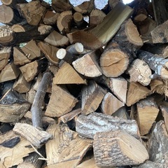 不揃い薪の画像