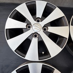 人気良品‼️スズキ純正14インチアルミ　4.5J +50 ４本の画像