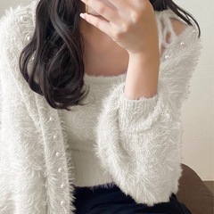 【新品】リボンニットキャミソールのみの画像