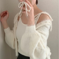 【新品】リボンニットキャミソールのみの画像