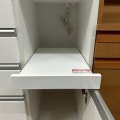 ★リユースのサカイ高崎店★TJ13714  食器棚 白 H200.5×D51×W119.5 クリーニング済みの画像