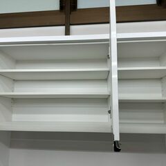 ★リユースのサカイ高崎店★TJ13714  食器棚 白 H200.5×D51×W119.5 クリーニング済みの画像