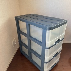 3段収納ボックス　プラスチック(受付終了)の画像