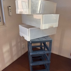 3段収納ボックス　プラスチック(受付終了)の画像