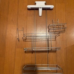 未使用　ステンレス製浴室用シャワーラックの画像