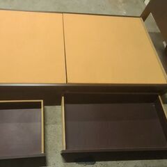 ニトリ　シングルベッド　マットレス付き　収納付きの画像