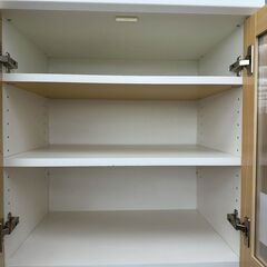 ★リユースのサカイ高崎店★TJ13716  食器棚 ライトブラウン H180×D40×W59.5 クリーニング済みの画像