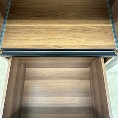 ★リユースのサカイ高崎店★TJ13717  食器棚 茶 H180.5×D45×W61 クリーニング済みの画像