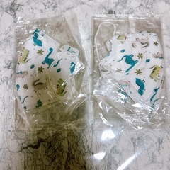 新品未使用　まとめ売り　子供用　マスク　キッズ　恐竜の画像