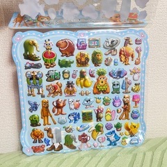 キャラクターシールぷくぷくシール3Dシールステッカー立体シール2枚入り*4セットの画像