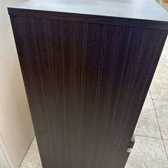 ★リユースのサカイ高崎店★TJ13719  レンジ台 ダークブラウン H89.5×D39.5×W89.5 クリーニング済みの画像