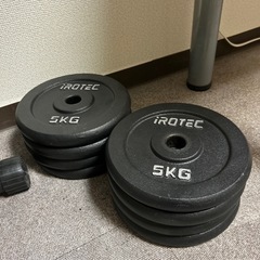 IROTECダンベル，トレーニングベンチの画像
