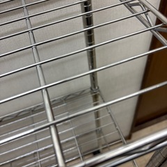 シルバーラック スチールラック メタルラック 棚 キッチンラック レンジ ⑤の画像