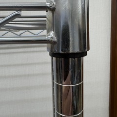 シルバーラック スチールラック メタルラック 棚 キッチンラック レンジ ⑤の画像