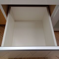 ★ジモティ割あり★  レンジ台 ホワイト H101×D51×W88 クリーニング済み TK7758の画像