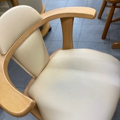 バタフライ式ダイニング5点セット　※キズ、シミありの画像