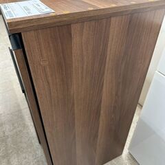 ★リユースのサカイ高崎店★TJ13722  レンジ台 茶 H90.5×D45×W90 クリーニング済みの画像