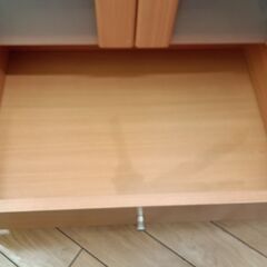 ★ジモティ割あり★  レンジ台 ナチュラル H83×D43×W59.5 クリーニング済み TK7759の画像